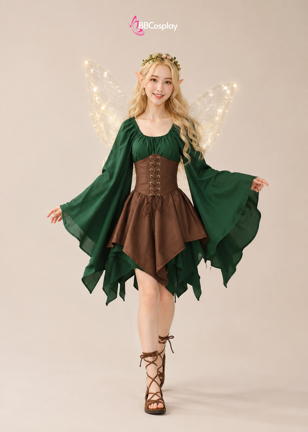 Bộ Đồ Nàng Gnome - Nàng Tiên Rừng (SIZE LỚN)