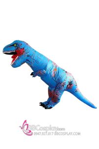 Mascot Khủng Long Xanh Bơm Hơi