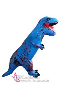 Mascot Khủng Long Xanh Bơm Hơi