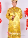 Áo Dài Ông Hội Đồng Gấm Vàng