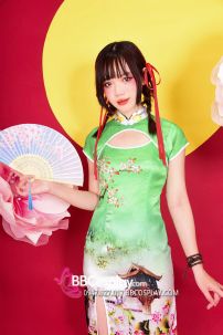 Xường Xám Độc Bản Xanh Mint Shop In Và May