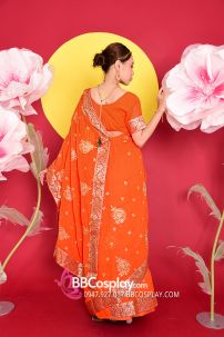 Đồ Sari Ấn Độ Cam Carot