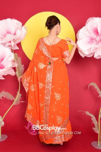 Đồ Sari Ấn Độ Cam Carot