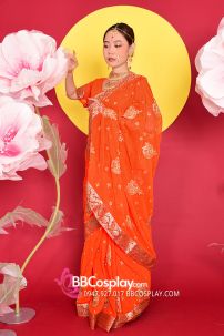 Đồ Sari Ấn Độ Cam Carot