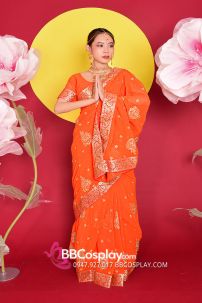 Đồ Sari Ấn Độ Cam Carot