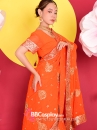 Trang Phục Sari Ấn Độ Cam Carot