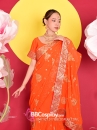 Trang Phục Sari Ấn Độ Cam Carot