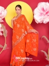 Trang Phục Sari Ấn Độ Cam Carot