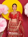 Trang Phục Lehanga Đỏ
