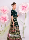 Trang Phục Lehanga Xanh Vert