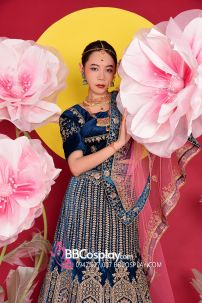 Đồ Ấn Độ Lehanga Xanh Cobalt Blue