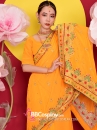 Sari Truyền Thống Ấn Độ Vàng Mustard