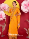 Sari Truyền Thống Ấn Độ Vàng Mustard
