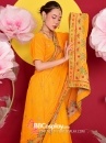 Sari Truyền Thống Ấn Độ Vàng Mustard