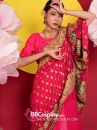 Sari Truyền Thống Ấn Độ Hồng Ruby