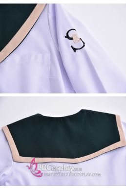 Croptop Nữ Sinh Tay Dài Váy Xanh Rêu