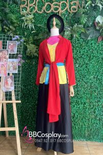 Bộ Trang Phục Tứ Thân Tấm Cám Mẫu Đỏ