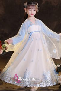 Bộ Váy Hằng Nga Trung Thu Bé Gái