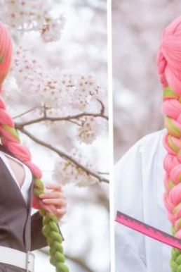 Kiếm Gỗ Kiếm Luyến Trụ Kanroji Mitsuri - Kimetsu No Yaiba 1M