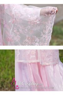 Hán Phục Chị Hằng Nga Hồng Xích Tử Chu Trẻ Em