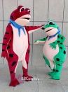 Mascot Ếch Bơm Hơi Màu Đỏ