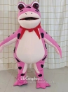 Mascot Ếch Bơm Hơi Màu Đỏ