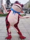 Mascot Ếch Bơm Hơi Màu Đỏ