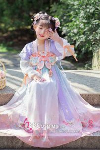 Bộ Váy Chị Hằng Trung Thu Cho Bé Gái