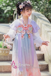 Bộ Váy Chị Hằng Trung Thu Cho Bé Gái