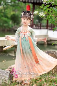 Váy Tiểu Tiên Nữ Hằng Nga Cho Bé Tay Ngắn