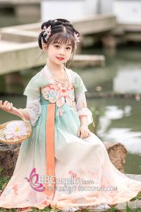 Váy Tiểu Tiên Nữ Hằng Nga Cho Bé Tay Ngắn