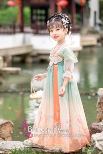 Váy Tiểu Tiên Nữ Hằng Nga Cho Bé Tay Ngắn