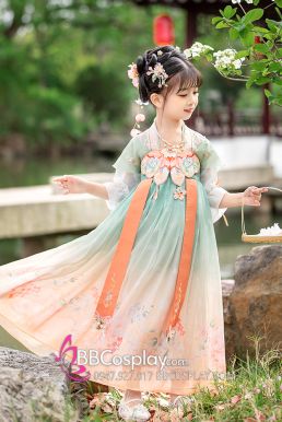 Váy Tiểu Tiên Nữ Hằng Nga Cho Bé Tay Ngắn