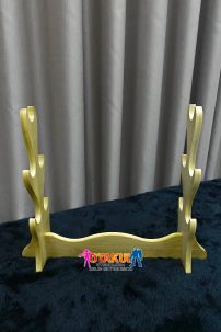 Giá Để Kiếm Gỗ Vàng Tự Nhiên Nguyên Khối 5 Tầng