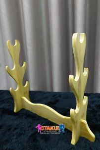 Giá Để Kiếm Gỗ Vàng Tự Nhiên Nguyên Khối 5 Tầng