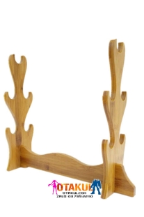 Giá Để Kiếm Gỗ Vàng Tự Nhiên Nguyên Khối 5 Tầng