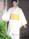 [Đặt May] Bộ Yukata Trắng Kem Nguyên Bản Cho Resort, Spa, Nhà Hàng Nhật