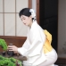 [Đặt May] Bộ Yukata Trắng Kem Nguyên Bản Cho Resort, Spa, Nhà Hàng Nhật