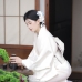 [Đặt May] Bộ Yukata Trắng Kem Nguyên Bản Cho Resort, Spa, Nhà Hàng Nhật