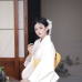 [Đặt May] Bộ Yukata Trắng Kem Nguyên Bản Cho Resort, Spa, Nhà Hàng Nhật
