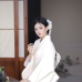 [Đặt May] Bộ Yukata Trắng Kem Nguyên Bản Cho Resort, Spa, Nhà Hàng Nhật