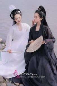 Đồ Cổ Trang Nữ Hiệp Hoa Hồng Đen