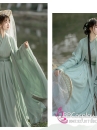 Trang Phục Nữ Hiệp Khách Tone Xanh