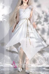 Đồ Thiên Sứ Ánh Sáng Nữ Thần Vải Voan Lụa Cao Cấp Thêu Hoạ Tiết