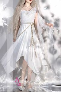 Đồ Thiên Sứ Ánh Sáng Nữ Thần Vải Voan Lụa Cao Cấp Thêu Hoạ Tiết