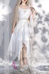 Đồ Thiên Sứ Ánh Sáng Nữ Thần Vải Voan Lụa Cao Cấp Thêu Hoạ Tiết