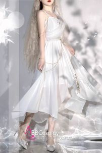 Đồ Thiên Sứ Ánh Sáng Nữ Thần Vải Voan Lụa Cao Cấp Thêu Hoạ Tiết