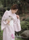 Áo Kimono Yukata Nàng Thơ Tone Baby Pink Tặng Kèm Thắt Lưng