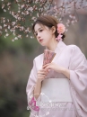 Áo Kimono Yukata Nàng Thơ Tone Baby Pink Tặng Kèm Thắt Lưng
