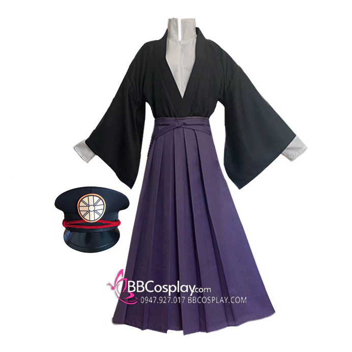 Bộ Hakama Cosplay Hanako-Kun Ma Nhà Xí Có Nón